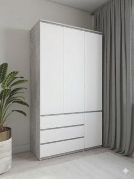 Шафа для одягу розпашна 120 см ШК3-4121 Pro 18 мм 2492694425 фото
