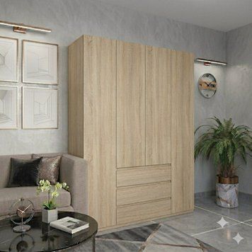 Шафа для одягу розпашна 160 см без ручок ШК3-4162 Pro 18 мм 2853135760 фото